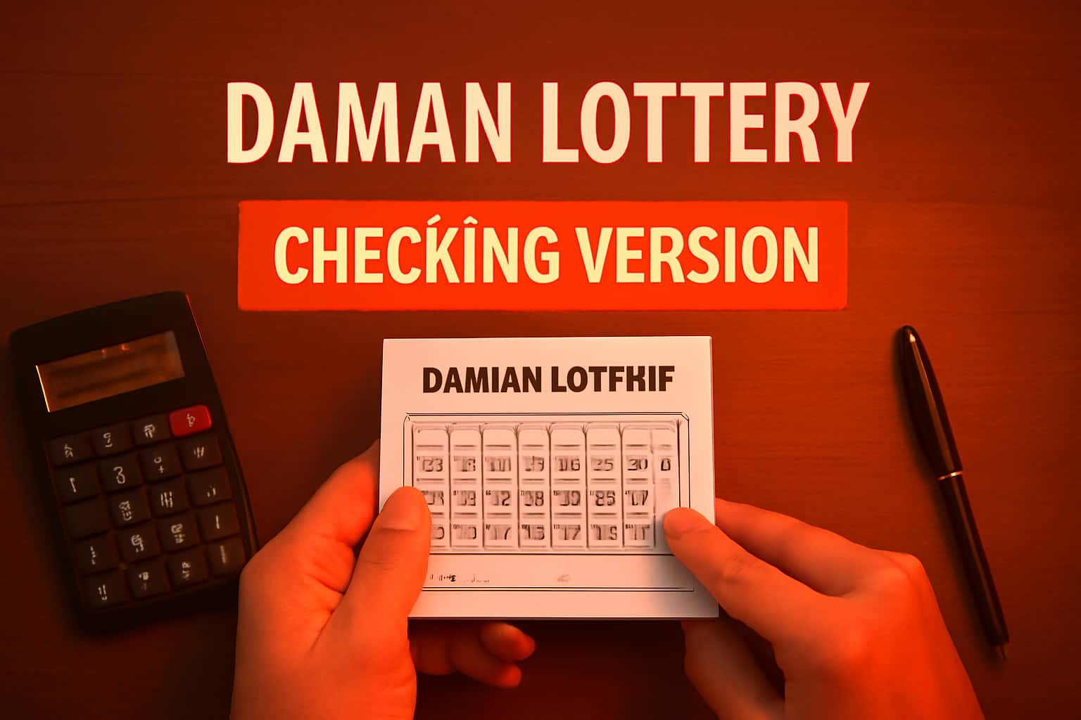 A visual representation of the Daman Lottery version checking process.