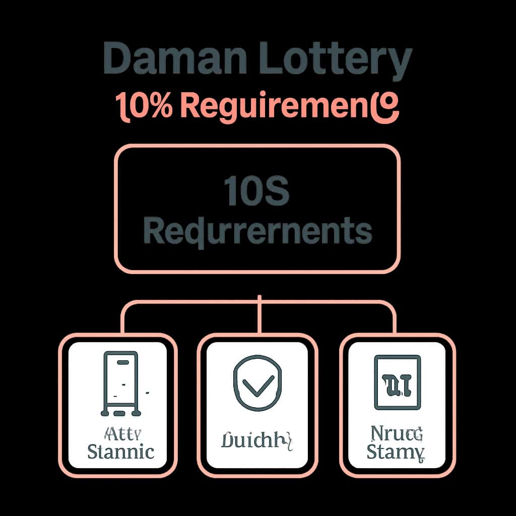 Illustration of Daman Lottery iOS Requirements.