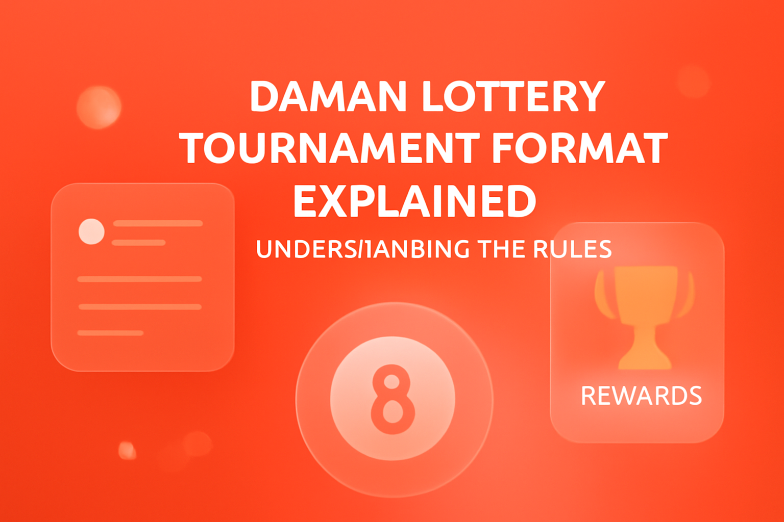 An informative scene depicting the iOS requirements for Daman Lottery with relevant text.
