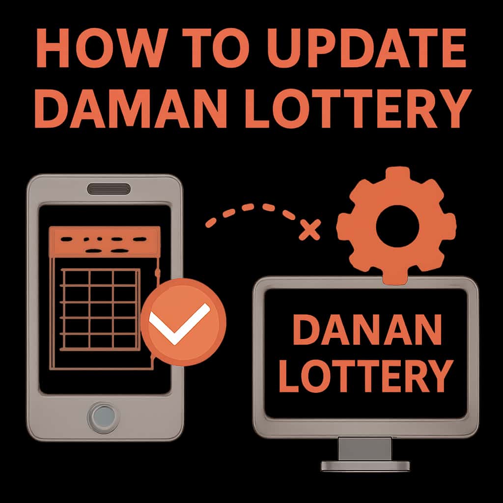 Illustration showing update process for Daman Lottery.