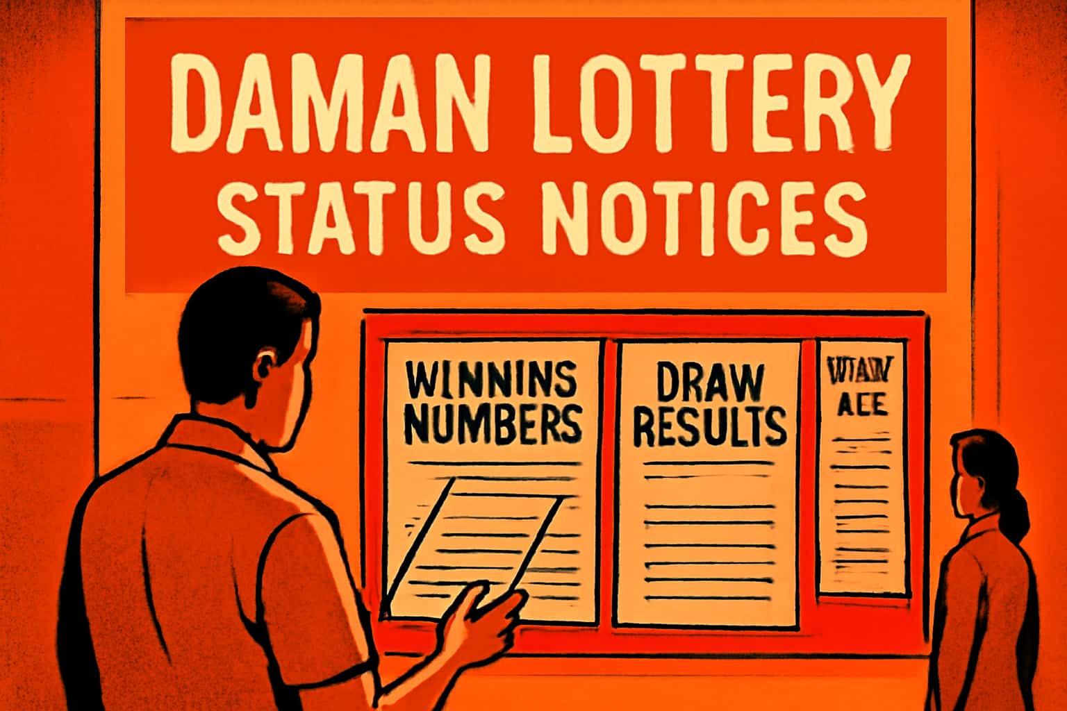 Informational graphic about Daman Lottery Status Notices.