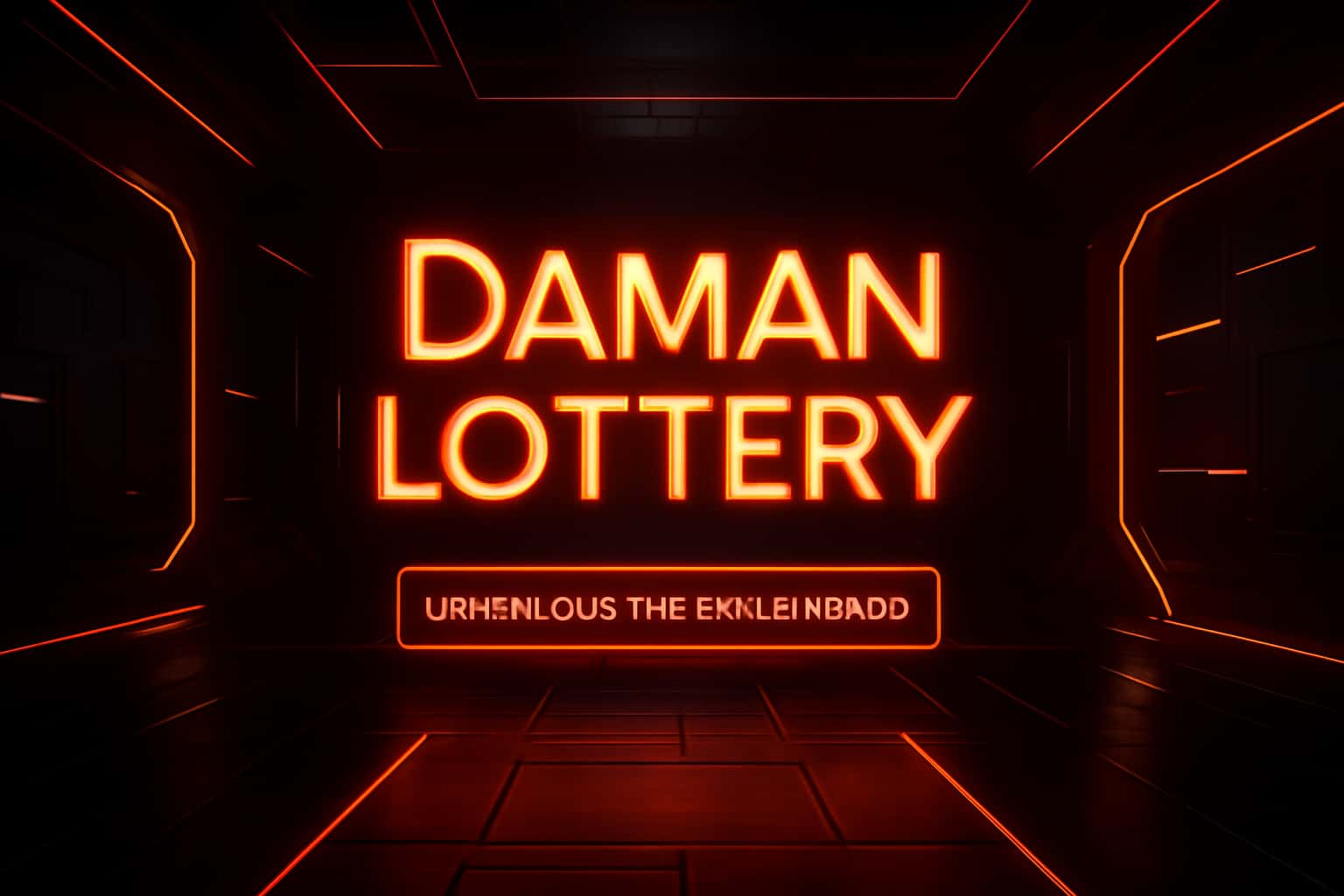 Futuristic lottery app backdrop